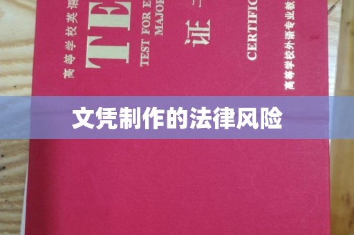 拜泉文凭制作的法律风险